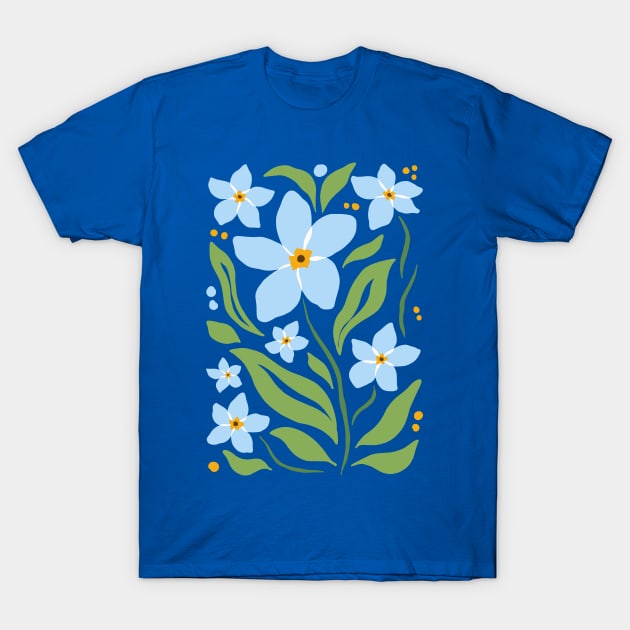 Forget Me Nots T-Shirt by JunkyDotCom